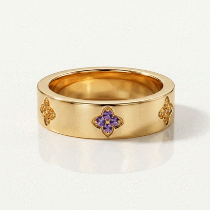 Fleur Birthstone Ring